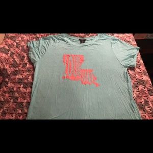 Justify Louisiana Teal Shirt Size L